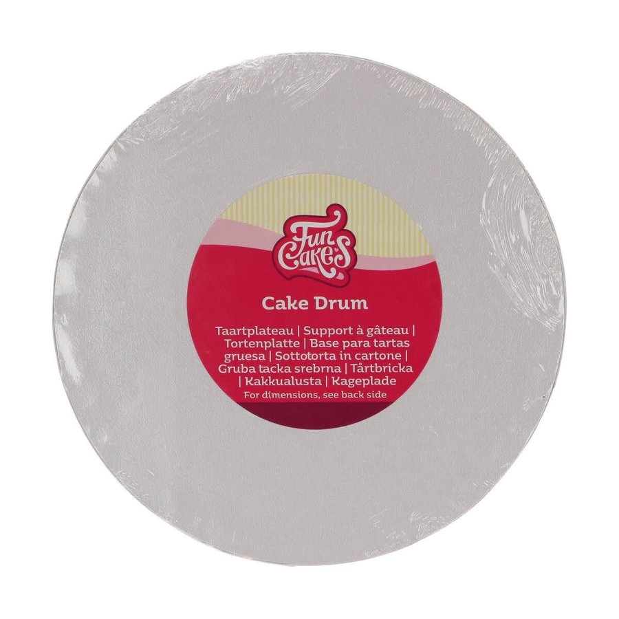 Ø20 cm  Wit -  FunCakes Cake Drum Rond-1