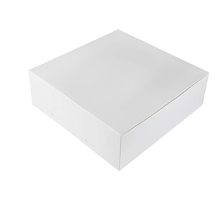 Taartdoos 30x30x10cm wit