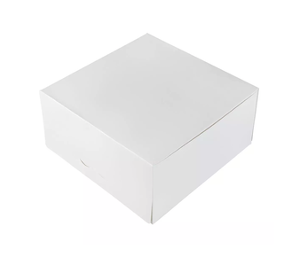 Taartdoos 21x21x10cm wit G1