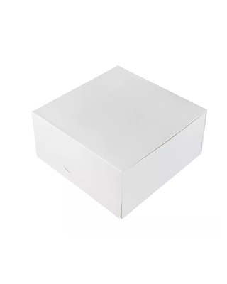 Taartdoos 21x21x10cm wit G1