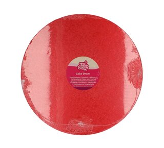 Funcakes Ø35,5 cm FunCakes Cake Drum Rond Rood