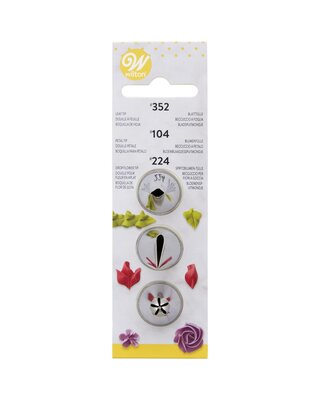 wilton Wilton Decorating Tip Set #104, #352, #224