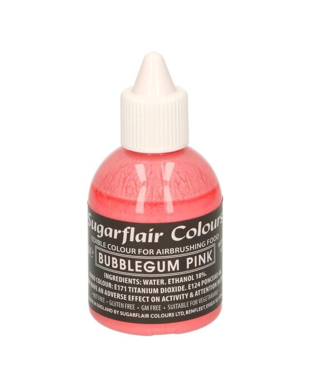 sugarflair Sugarflair Airbrush Colouring -Bubblegum Pink- 60ml