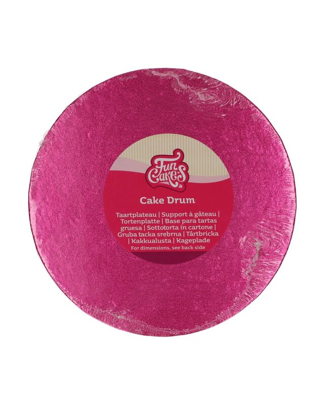 Funcakes Ø20 cm FunCakes Cake Drum Rond Cerise