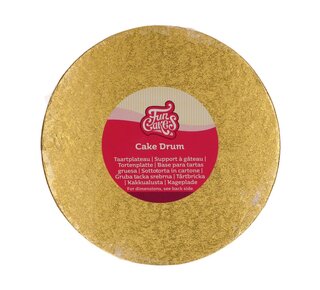 Funcakes Ø20 cm FunCakes Cake Drum Rond goud