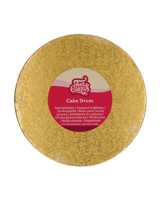 Funcakes Ø20  cm FunCakes Cake Drum Rond goud