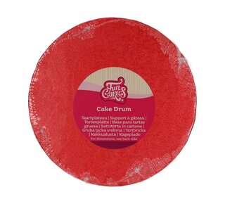 Funcakes Ø20 cm FunCakes Cake Drum Rond Rood