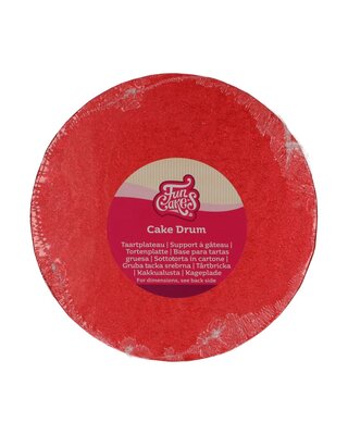 Funcakes Ø20 cm FunCakes Cake Drum Rond Rood