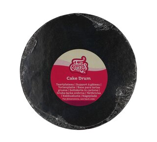 Funcakes Ø20 cm FunCakes Cake Drum Rond Zwart