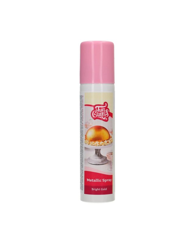 Funcakes FunCakes Metallic Spray Bright Gold 100 ml