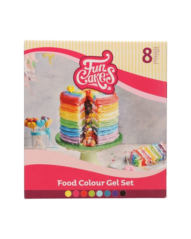 Funcakes FunCakes Eetbare Kleurstof Gel Set/8