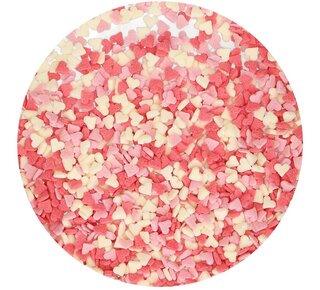 Funcakes FunCakes Mini Hartjes Roze/Wit/Rood 60 g