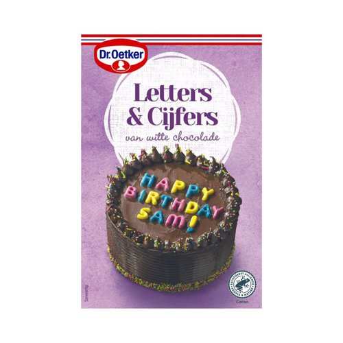 Dr. Oetker Chocolade Letters en Cijfers 