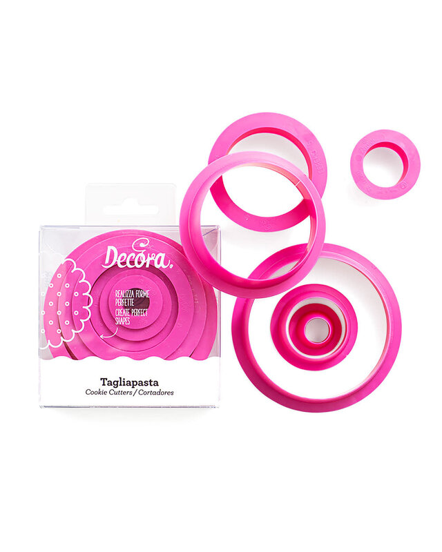 decora Decora Cirkel / ronde uitsteker set 6 stuks