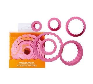 decora Decora Ronde gekartelde uitsteker set 6 stuks