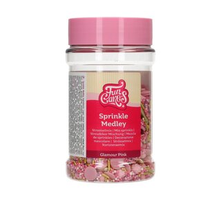 Funcakes FunCakes Sprinkle Medley Glamour Pink 180 g