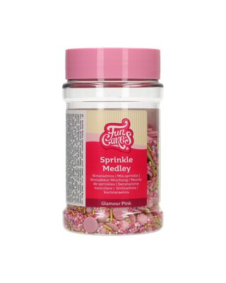 Funcakes FunCakes Sprinkle Medley Glamour Pink 180 g