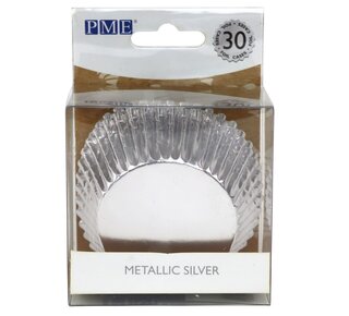 PME PME Baking Cups Metallic Silver pk/30