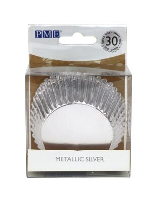PME PME Baking Cups Metallic Silver pk/30