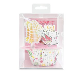 scrapcooking ScrapCooking Baking Cups & Toppers Eenhoorn Set/24