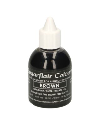 sugarflair Sugarflair Airbrush Colouring -Brown- 60ml