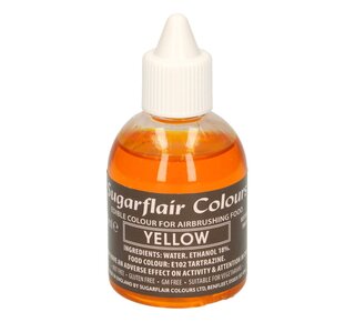 sugarflair Sugarflair Airbrush Colouring -Yellow- 60ml