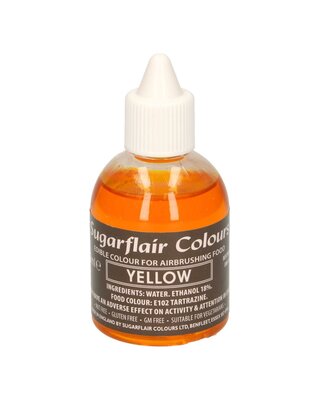 sugarflair Sugarflair Airbrush Colouring -Yellow- 60ml