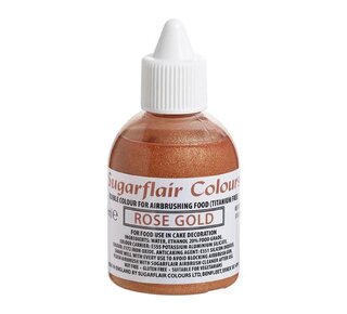 sugarflair Sugarflair Airbrush Colouring Rose Gold - E171 Free 60ml
