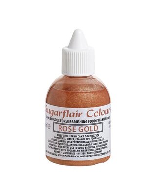sugarflair Sugarflair Airbrush Colouring Rose Gold - E171 Free 60ml