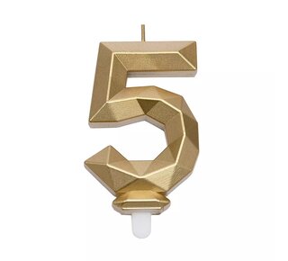 Cijferkaars Geo Goud #5