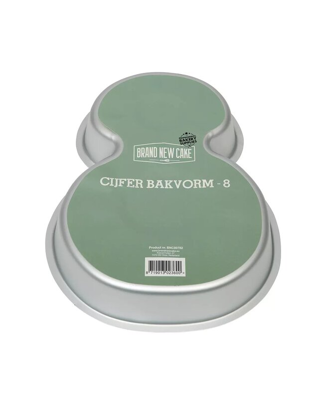 Brand New Cake Cijfer Bakvorm #8 van Brandnewcake