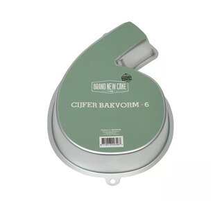 Brand New Cake Cijfer Bakvorm #6 van Brandnewcake