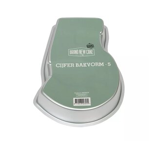 Brand New Cake Cijfer Bakvorm #5 van Brandnewcake