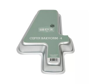 Brand New Cake Cijfer Bakvorm #4 van Brandnewcake