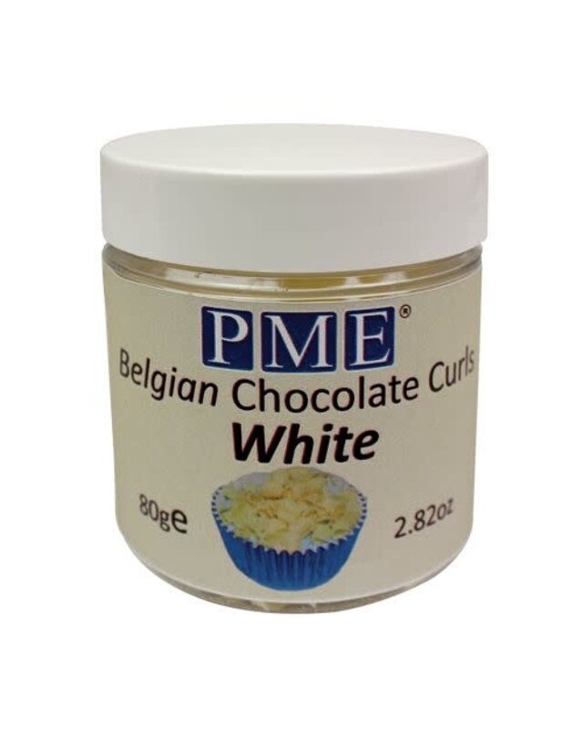PME PME Belgische Chocolade krullen Wit 85g