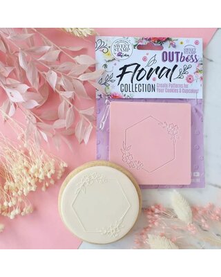 sweet stamp Sweet Stamp Outboss Floral Hexagon Frame