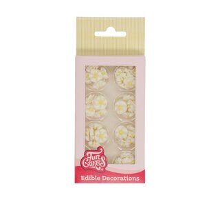 Funcakes FunCakes Suikerdecoratie Mini Bloemen Wit pk/56