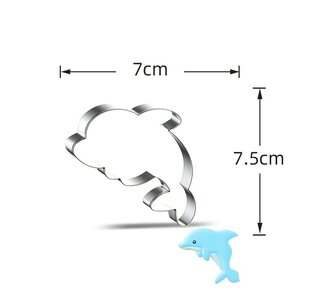 Happy Sprinkles HS Koekjesvorm dolfijn