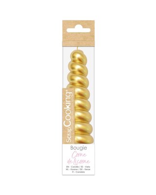 scrapcooking ScrapCooking Eenhoorn hoorn kaars goud