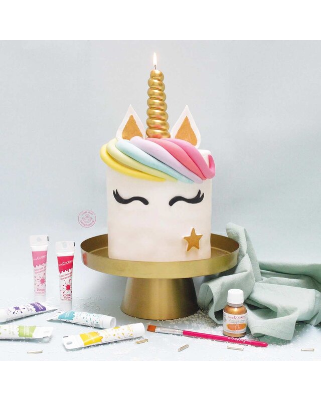 scrapcooking ScrapCooking Eenhoorn hoorn kaars goud