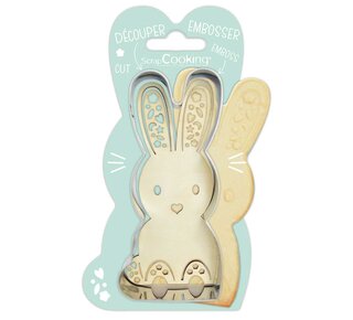scrapcooking SCRAPCOOKING KOEKJES UITSTEKER EN ENBOSSER KONIJN / HAAS