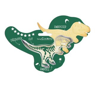 scrapcooking SCRAPCOOKING COOKIE CUTTER & EMBOSSER DINO