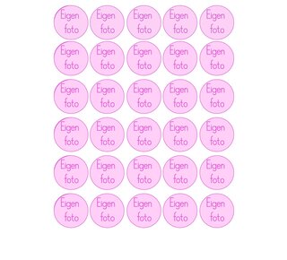 eetbare print cupcake 2cm 60st