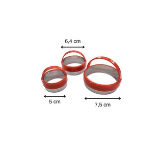 zenker Set van 3 ronde uitsteekvormen met handvat Zenker