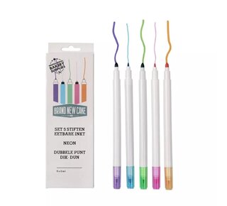 Brand New Cake BrandNewCake Stiften NEON eetbare inkt set/5
