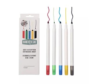 Brand New Cake BrandNewCake Stiften eetbare inkt set/5