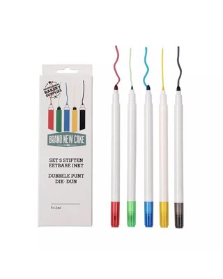 Brand New Cake BrandNewCake Stiften eetbare inkt set/5
