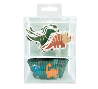 scrapcooking ScrapCooking Baking Cups & Toppers Dino Set/24