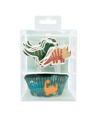 scrapcooking ScrapCooking Baking Cups & Toppers Dino Set/24
