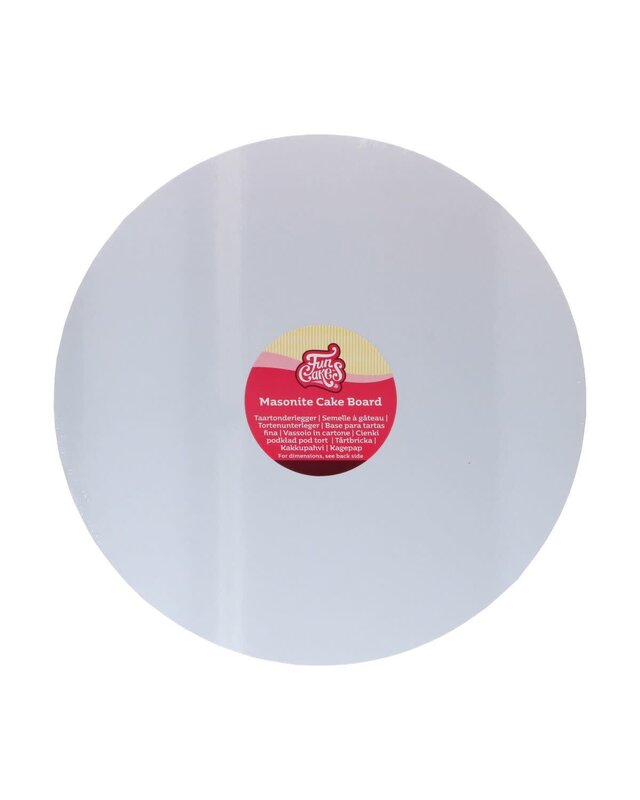 Funcakes FunCakes Extra Stevig Masonite Cake Board Rond Ø30 cm - Wit